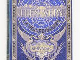 un vieux livre avec une couverture bleue et des lettres dorées