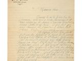 une lettre manuscrite d'une femme assassinée par les nazis