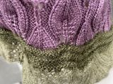 purple and green knitted scarf on a mannequin mannequin mannequin mannequin mannequin mannequin mannequin mannequin