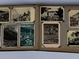a book with pictures of people and buildings on it