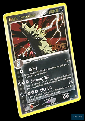 une image représentant une carte Pokémon sur fond noir et jaune