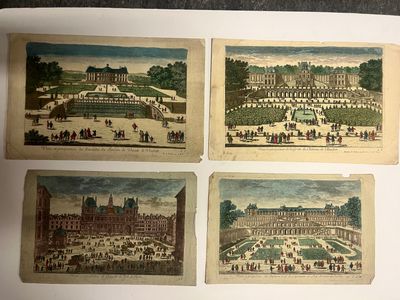 plusieurs photos d'une photo représentant un palais où se trouvent de nombreuses personnes