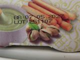 a picture of a business card with a picture of carrots and a dip