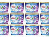 six bidons de produit pour lave-vaisselle Clair, en différents parfums