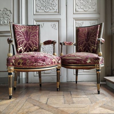 Paire de fauteuils cabriolets, estampille d'Antoine GAILLIAR… - Photo 1