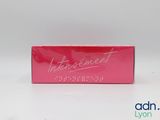 the box is pink and has a white writing on it