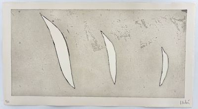 an image of a drawing of three knives on a piece of paper
