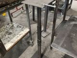 a table and chairs in a room that is being worked on