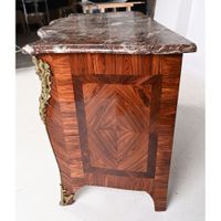 COMMODE REGENCE à façade arbalète tout en placage de bois de… (photo 3)
