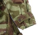 a close up of a military jacket with buttons on it