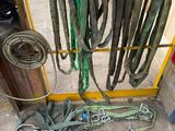 a lot of hoses that are on the ground