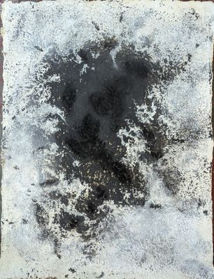 Jeannette LEROY (1928-2020) Tâches noires, 2010