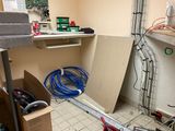 an image of a room that has a lot of wires in it