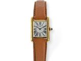 Montre-bracelet Cartier en or 18 carats sertie de diamants