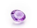 a purple amethorate gems on a white background