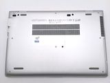 a close up of a laptop with the bottom panel missing