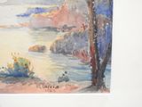 a picture of a watercolor painting on the wall