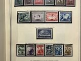 a picture of a framed picture of a collection of stamps