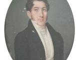 portrait d'un homme en manteau noir et chemise blanche