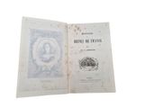 an old book with a picture of a woman on it