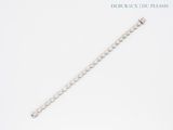 bracelet made of white gold and diamonds on a white background