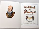 a picture of a book with a picture of a man on it