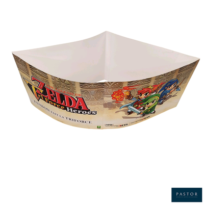 une image représentant un bol en papier sur lequel figure « The Legend of Zelda »