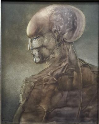 Adrián TAVERA(1940-2019) Buste de 3/4 dos