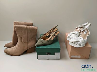 Lot de 3 paires de chaussures dont : 1 ERYNN, P.