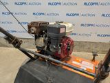 an image of a lawn mower with a chain attached to it