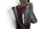 a pair of shoes that are sitting in a bag