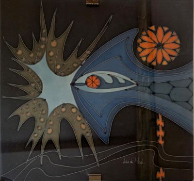 une image d'un tableau sur le mur d'un bâtiment