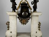 a clock that is sitting on top of a table