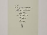 une photo d'une feuille de papier sur laquelle est écrit un poème