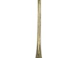 a silver spoon and a spoon rest on a white background