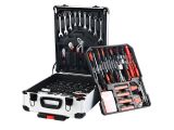 a tool case with tools in it on a white background
