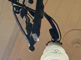 a light that is hanging from the ceiling in the room