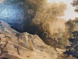 a painting of a group of people in a cave