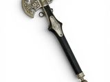 an image of an old style axe on a white background
