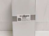 the back of a white box with a label on it