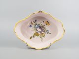 an image of a small bowl with a flower design on it