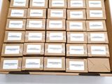 a large box full of boxes with labels on them