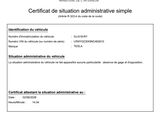 certificat de station administrative simple
