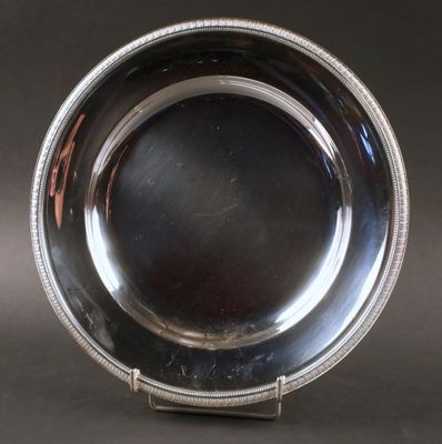 Christofle, collection Gallia,modèle Malmaison : plat rond e… - Photo 1