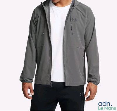 Veste à capuche Under Armour pour homme, couleur grise