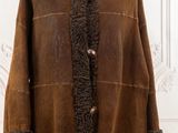 an image of a brown coat with a fur collar
