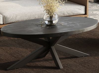 Table basse - MAJA, en bois exotique noir , dimensions: 130x…