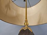 a lamp that is sitting on top of a table