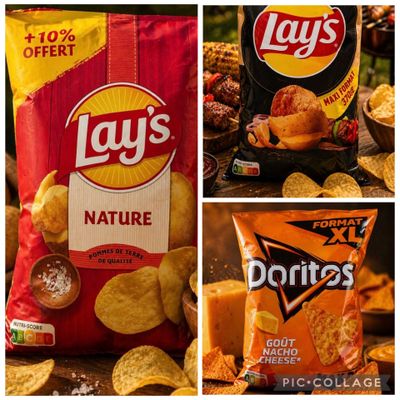 Lot de 45 paquets de chips plusieurs saveur 15 de chaque lay…