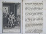 an old book with a picture of a man and a woman